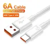 6A Super Fast Charge USB C Tipo-C Cavo per Samsung Xiaomi 13 Huawei Nova 8 Magic 5 Redmi Honor Android 66W Cavo di ricarica rapida