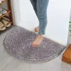 Carpets Doormat Outdoor Entrance Semicircular Carpet Absorbent Floor Mat Toilet Door Bedroom Bathroom Non-slip Household