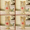 Vaseヨーロッパスタイルギルトフロスト磁器Vase Vintage Advanced Ceramic Flower for Room Study Home Home Wedding Decor