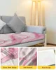 Chair Covers Marble Fluid Texture Pink Sofa Seat Cushion Cover Furniture Protector Stretch Washable Removable Elastic Slipcovers