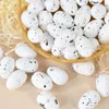 Party Decoration 20/40pcs Foam Easter Eggs Happy Dekorationer målade fågelduva DIY Craft Kids Gift Favor Home Decor Supplies