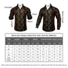 Mens Business Dress Shirts Black Gold Long Sleeve Formal Button-Down Collar Social Slim Fit Shirt Spring Man Casual Blouse 240329