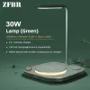 Chargers 30W 4 In 1 Kablosuz Şarj Cihazı İPhone 11 12 13 Pro Max Samsung Galaxy S21/S20/S10/S9 Şarj Cihazı Lambalı