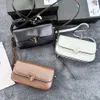 Winkels exporteren ontwerper Crossbody Tassen Nieuwe familie kleine vierkante tas dames crossbody enkele schouderolie leer driehoek batch plastic afdichtingsdoos