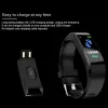 Watches 115 Plus Smart Band Heart Blood Rate Pressure Monitor Smartwatch Fitness Watch Sport Wristband för män Kvinnor