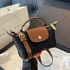 2024 Ny trendig lyxdesigner Mini Nylon Shoulder Crossbody Bagar för kvinnliga kvinnliga handväskor och Purses Messenger Bag Sac A Mian
