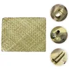 Table Mats Insulation Pads Placemats Woven Modern Decorations For Seaweed Farmhouse Straw Dining Accessories Rustic