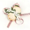 Decorative Flowers Simulation Rose Wedding Supplies Bride Wrist Flower Ins Style Korean Corsage Fabric Bridesmaids