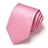 Bow Ties Jedwabny krawat męski 7,5 cm niebieski krawat dla mężczyzn Paisley Floral Fit Plays Workplace Slim