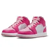 Met box jumpman 1 1s golfschoenen voor mannen dames basketbalschoenen Chicago High Space Jam Zwart Phantom Low Reverse Mocha Panda Blue Fierce Pink Trainers Sneakers Dghate