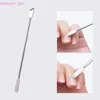 Makeupborstar rostfritt stål Dual Heads Spatula Mixing Stick Foundation Make Up Tool Mixer