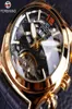Форминг выпуклый стеклянный стильный турбиллион 3D -дизайнер подлинные кожаные ремешки мужские часы для лучших брендов