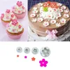 Pişirme Kalıpları 2024 4pcs/Set Sugarcraft DIY ELMİ Çiçek Piston Fondan Kesici Kek Dekorasyon Araçları Kurabiye Stamper Bakeware Aksesuarları