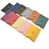 Enveloppe cadeau 20pcs mini-enveloppe colorée en carton épais en carton de papier pliable enveloppes de papier de boucle auto-verrouillage de la carte de boucle de boucle