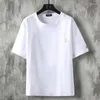 Men's Casual Shirts M-5XL Plus Size Men Chinese Style Two Buttons O-Neck Cotton And Linen Short Sleeve Collarless Shirt Top XXXXXL