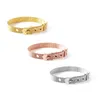Bedelarmbanden luxe roestvrijstalen horlogebelt vorm voor dames heren klassieke stijl rosé goud kleur aanpassen