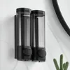 Flytande tvåldispenser manuell väggmonterad handpress för skållotion dusch gel schampo kammare