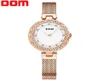 Dom Watch Women Top Brand Luxury Quartz Wrist Watchカジュアルスチールメッシュベルト女性ローズゴールドの防水時計時計G1279G7M22084454567