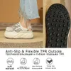 Fujin 5cm Lace Genuine Leather Slides Hollow Ladies Summer Breathable Ankle Boot Platform Sandals Wedge Shoes 240328