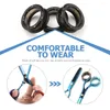 Dog Apparel 20 Pcs Scissors Ring Shear Thumb Insert Anti-skid Finger Silicone Pet Accessories Barber Tool Colorful Rings