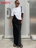 Ootn Elegant Satin Black Trumpet Skirts Fashion Street High Waist Gonna Female 2024 Office Pink Long Red Spring 240321