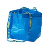 ショッピングバッグ大きなブルーバッグ食料品の洗濯物貯蔵トート容量再利用可能な防水家