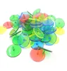 Whole 50PCS Transparent Plastic Golf Ball mark Position Markers Assorted Color Diameter 24mm Golf Ball Maker Base Accessories8183703