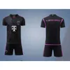 Conjuntos de futebol/trajes de rastreamento de trajes masculinos 23-24b Bayer R A distância da equipe de treinamento de futebol de futebol de clube preto tamanho 16-3xl