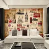 壁紙Panneau Mural 3D EuropeanVintage Retro London POの壁紙