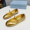 Designer klassische Marke Ballet Flats Frauen Leder Luxusschuhe echte Leder Mary Jane Dreieck Kristall Dekoration Runde Kopf Mode Tanzschuhe