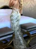 Повседневные платья с блестками Long Women Summer Sexy Evening Dress Женская элегантная повязка без спинки.