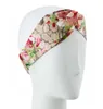 Designer Silk Cross Elastic Women Headbands Summer New Italy Brands Girls Red Golden Flower Floral Hair bands Scarf Hair Accessories Gifts Yoga