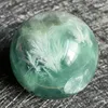 Estatuetas decorativas 188G Fluorite de penas natura