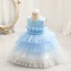 Beauty Pink Blue Red White Jewel Girl's Birthday/Party Dresses Girl's Pageant Dresses Flower Girl Dresses Girls Everyday Skirts Kids' Wear SZ 2-10 D405195