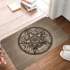 Carpets Goth Pentagram Front Door Floor Entrance Mat Indoor Wiccan Witch Moon Witchcraft Bath Kitchen Doormat Balcony Carpet Rug