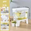 Bouteilles d'eau 3.5 L Dispensateur de boisson Féche à l'épreuve avec un spigot Juice Lemonade pour les frigo-fêtes Stand Daily Use