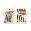 Hellstar T -Shirt High Street Hip Hop Alphabet Print für Sommerhemd Männer Designerin T Frauen übergroße T -Shirt Frau Mann Tee Kleidung Graffiti Schriftzug Vintage