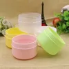 Storage Bottles 50PCS Refillable Travel Face Cream Lotion Cosmetic Container Plastic Empty Makeup Jar Pot 5 Colors 10/20/50/100g