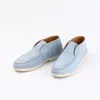 Casual Shoes Winter High Top Flat Men Women Loafers Lady Round Toe Kid Suede Comfy Drive Walk Female Plus Size 36-46