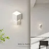 Настенные лампы скандинавские минималистские белые светодиодные лампы для гостиной проходы