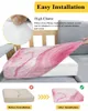Chair Covers Marble Fluid Texture Pink Sofa Seat Cushion Cover Furniture Protector Stretch Washable Removable Elastic Slipcovers