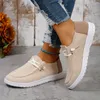 Freizeitschuhe Mode Frauen Sommer Damen Wohnungen bequemer Ausrutscher auf Slippern bequeme Outdoor -Sport -Turnschuhe Leinwand