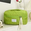 Storage Bags Large Capacity Flower Quilting Cloth Makeup Bag Women Cosmetic Handbag Box Toiletry Case Drop