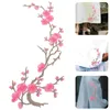 Dog Collars Patch For Clothes Lace Applique Flower Embroidery Chinese Style Clothing Plum Blossom