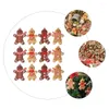 Figurines décoratives Accessoires de maison Christmas Gingerbread Homme Hanging House Decorations Creative Tree Pendants