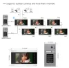 Gegensprechanlage Jeatone Video Intercom mit Schloss für Home Apartment WiFi Wireless Videoodoorbell -Türkennwort Swiping System AHD960p Tuya