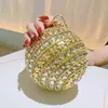 Günstiger Laden 90% Rabatt Rabatt Rabatt Golden Round Dinner Handtasche Bankett Mädchen Annual Meeting Party Tasche SPICKLING Small Walletluxury Handtaschen