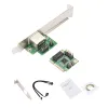 Adaptör 2.5GB Ağ Kartı 2500Mbps Gigabit Ethernet Kart LAN Adaptörü 8125B Braket 1 Port RJ45 PC masaüstü için Mini PCIE Ağ Adaptörü