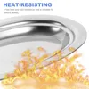 Plates Fruit Tray Stainless Steel Plate Serving Storage Exquisite Roast Steak Dinner