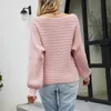 Pullover Frau Herbst Herumfelle Farbe Hollowout Batwing -Hülle von Schulterpullovers Pullover Frauen Drop Mmyz2059 240321